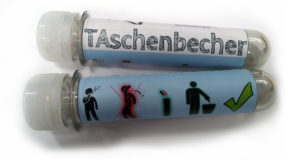 die erste Version der TAschenbecher
