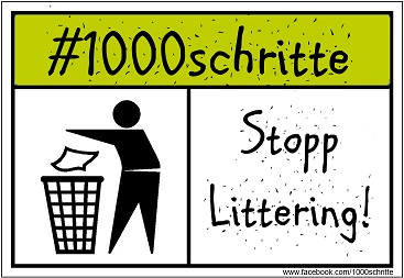 #1000schritte Stopp Littering